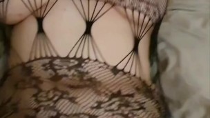 He caught me masturbating on halloween and me by creampie in pussy