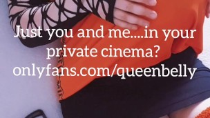 Redhead’s belly inflation—one more pump and she’ll explode!