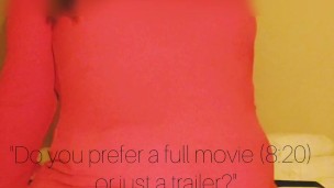 She smacked her belly inflation belly with a shoe spoon and enjoyed its size